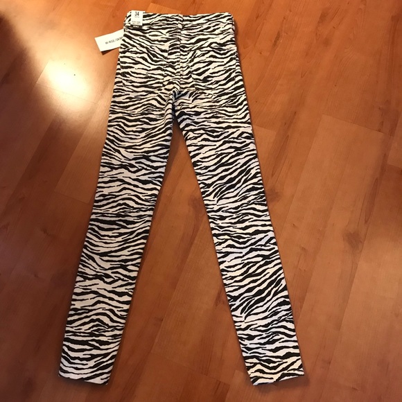 NWT. ZARA Zebra Print. Hi-Rise/Skinny. - Picture 8 of 8